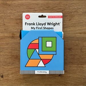 Frank Lloyd Wright My First Shapes Crinkle Fabric Stroller Book Baby Mudpuppy